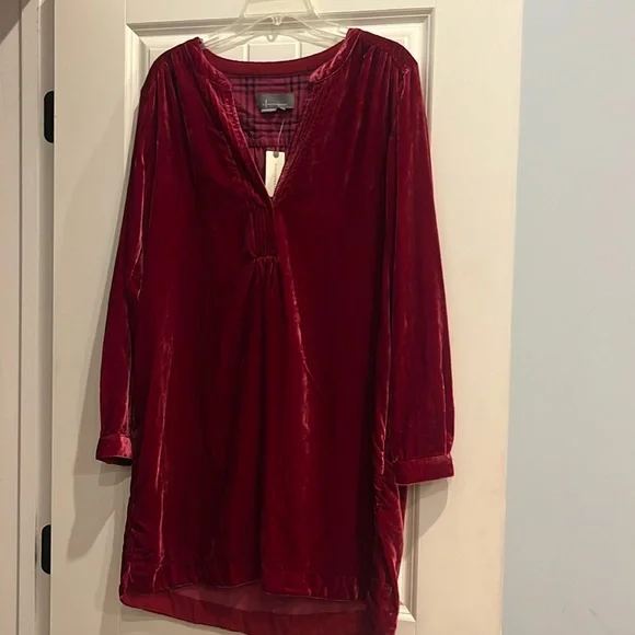 New Anthropologie Melody Velvet Tunic Dress - Picture 14 of 16